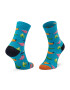 Happy Socks Чорапи дълги детски KBAN01-6700 Син - Pepit.bg