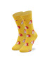 Happy Socks Чорапи дълги детски KBUN01-2200 Жълт - Pepit.bg