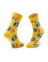 Happy Socks Чорапи дълги детски KTIG01-2200 Жълт - Pepit.bg