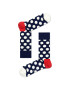 Happy Socks Дълги чорапи unisex BD01-608 Тъмносин - Pepit.bg