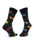 Happy Socks Дълги чорапи unisex CHE01-9050 Черен - Pepit.bg