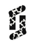 Happy Socks Дълги чорапи unisex COW01-9300 Черен - Pepit.bg