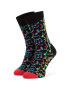 Happy Socks Дълги чорапи unisex CTJ01-9300 Черен - Pepit.bg