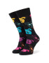 Happy Socks Дълги чорапи unisex DOG01-9001 Черен - Pepit.bg