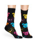 Happy Socks Дълги чорапи unisex DOG01-9001 Черен - Pepit.bg