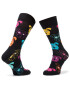 Happy Socks Дълги чорапи unisex DOG01-9001 Черен - Pepit.bg