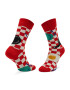 Happy Socks Дълги чорапи unisex EBI01-4300 Червен - Pepit.bg