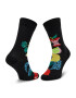 Happy Socks Дълги чорапи unisex FRU01-9300 Черен - Pepit.bg