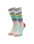 Happy Socks Дълги чорапи unisex HAS01-1301 Бял - Pepit.bg