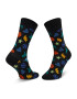 Happy Socks Дълги чорапи unisex PLA01-9300 Черен - Pepit.bg