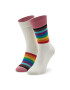 Happy Socks Дълги чорапи unisex PRR01-1300 Бял - Pepit.bg