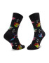 Happy Socks Дълги чорапи unisex TIG01-9300 Черен - Pepit.bg