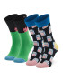 Happy Socks Комплект 2 чифта дълги чорапи детски KCAT02-9300 Цветен - Pepit.bg
