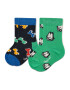 Happy Socks Комплект 2 чифта дълги чорапи детски KDDB02-7300 Зелен - Pepit.bg
