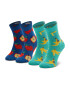 Happy Socks Комплект 2 чифта дълги чорапи детски KFRU02 Тъмносин - Pepit.bg