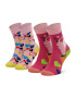 Happy Socks Комплект 2 чифта дълги чорапи детски KHAL02-3500 Розов - Pepit.bg