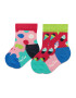 Happy Socks Комплект 2 чифта дълги чорапи детски KICE02-3500 Цветен - Pepit.bg