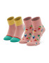 Happy Socks Комплект 2 чифта дълги чорапи детски KICE19-3000 Розов - Pepit.bg