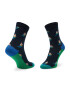 Happy Socks Комплект 2 чифта дълги чорапи детски KIIT02-6500 Цветен - Pepit.bg