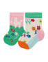 Happy Socks Комплект 2 чифта дълги чорапи детски KPDF02-7300 Цветен - Pepit.bg