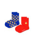 Happy Socks Комплект 2 чифта дълги чорапи детски KRDU02-0200 Цветен - Pepit.bg