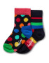 Happy Socks Комплект 2 чифта дълги чорапи детски KSTR02-6002 Цветен - Pepit.bg