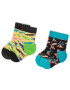 Happy Socks Комплект 2 чифта дълги чорапи детски KVLC02-9300 Цветен - Pepit.bg