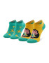 Happy Socks Комплект 2 чифта къси чорапи детски KMNB02-7000 Зелен - Pepit.bg