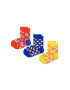 Happy Socks Комплект 3 чифта дълги чорапи детски KANI08-2700 Цветен - Pepit.bg