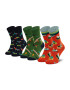 Happy Socks Комплект 3 чифта дълги чорапи мъжки SXDGW08-0200 Червен - Pepit.bg