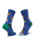 Happy Socks Комплект 3 чифта дълги чорапи мъжки SXFAL08-0201 Син - Pepit.bg