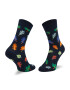 Happy Socks Комплект 3 чифта дълги чорапи мъжки SXFAL08-0201 Син - Pepit.bg