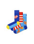 Happy Socks Комплект 3 чифта дълги чорапи мъжки XFOT08-6300 Цветен - Pepit.bg