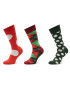 Happy Socks Комплект 3 чифта дълги чорапи мъжки XHCG08-4300 Цветен - Pepit.bg