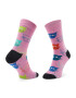 Happy Socks Комплект 3 чифта дълги чорапи мъжки XMJA08-0150 Черен - Pepit.bg