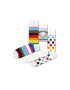 Happy Socks Комплект 3 чифта дълги чорапи мъжки XPRE08-1300 Цветен - Pepit.bg