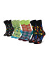 Happy Socks Комплект 4 чифта дълги чорапи мъжки XITW09-7300 Черен - Pepit.bg