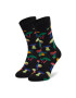 Happy Socks Комплект 4 чифта дълги чорапи мъжки XITW09-7300 Черен - Pepit.bg