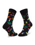 Happy Socks Комплект 4 чифта дълги чорапи мъжки XITW09-7300 Черен - Pepit.bg