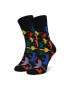 Happy Socks Комплект 4 чифта дълги чорапи мъжки XITW09-7300 Черен - Pepit.bg