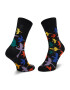 Happy Socks Комплект 4 чифта дълги чорапи мъжки XITW09-7300 Черен - Pepit.bg