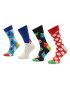 Happy Socks Комплект 4 чифта дълги чорапи унисекс XHTG09-6300 Цветен - Pepit.bg