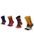 Happy Socks Комплект 4 чифта дълги чорапи унисекс XQUE09-0100 Цветен - Pepit.bg