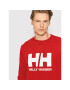 Helly Hansen Суитшърт Logo Crew 34000 Червен Regular Fit - Pepit.bg