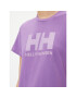 Helly Hansen Тишърт Logo 34112 Виолетов Regular Fit - Pepit.bg