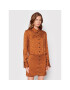Herskind Рокля тип риза Bree 4426876 Кафяв Regular Fit - Pepit.bg