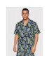 HUF Риза Paisley BU00145 Черен Relaxed Fit - Pepit.bg