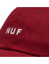 HUF Шапка с козирка Essentials OG Logo Cv 6 HT00345 Бордо - Pepit.bg