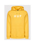 HUF Суитшърт Essentials Logo PF00099 Жълт Regular Fit - Pepit.bg