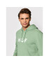 HUF Суитшърт Essentials Og Logo PF00099 Зелен Regular Fit - Pepit.bg